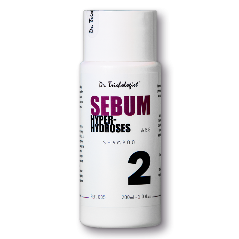 Шампунь проти випадіння для жирної шкіри голови Dr.Trichologist "Sebum Hyperhydrosis"